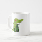 Alligator Niedlich Coffee Tasse (Vorderseite Links)