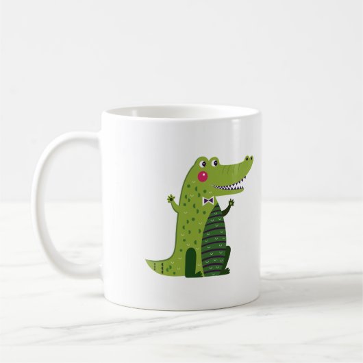 Alligator Niedlich Coffee Tasse (Links)
