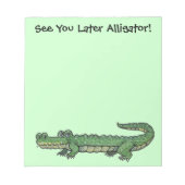 Alligator Note Pad Notizblock (Vorderseite)