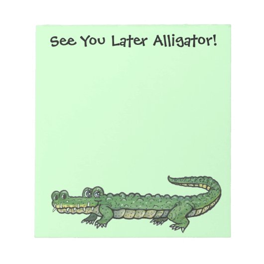 Alligator Note Pad Notizblock (Vorderseite)