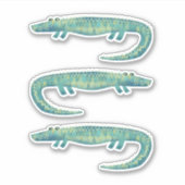Alligator oder Krokodile Süße Tier Wildlife Aufkleber (Vorderseite)