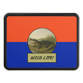 Alligator Orange und Blue Truck Hitdecke Abschlepphaken Cover