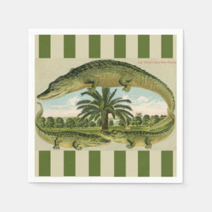 Alligator & Palms Serviette