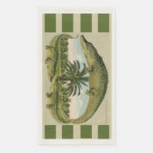 Alligator & Palms Serviette (Vorderseite)