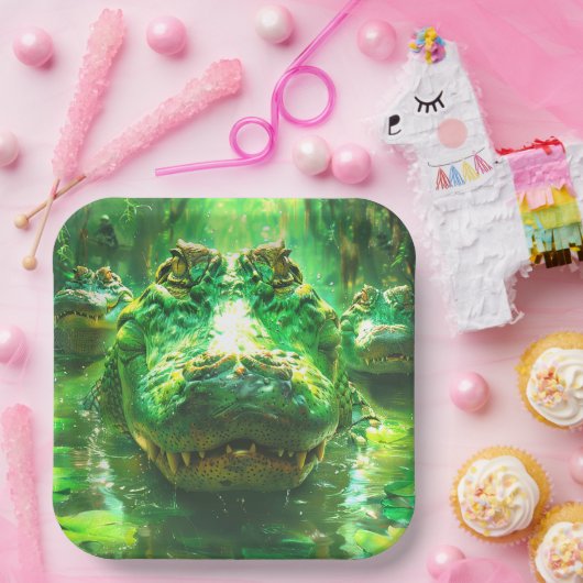 Alligator Pappteller (Party)