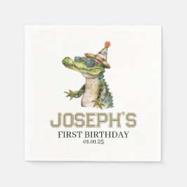 Alligator Party Einladung Einladen Pool Party Serviette