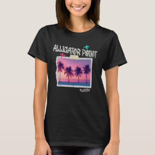 Alligator Point Florida Retro Surfer Vintag Strand T-Shirt
