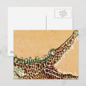 Alligator Postkarte (Vorne/Hinten)