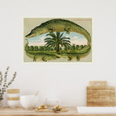 Alligator Print 1 Poster (Küche)