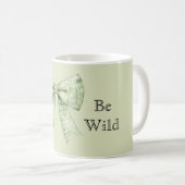 Alligator Print Bow Be Wild Kaffeetasse (VorderseiteRechts)