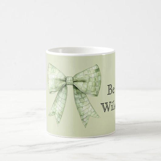 Alligator Print Bow Be Wild Kaffeetasse (Mittel)