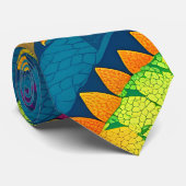 Alligator Rainbow Personalisiertes Muster Krawatte (Gerollt)