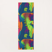 Alligator Rainbow Personalisiertes Muster Yogamatte (Rückseite)