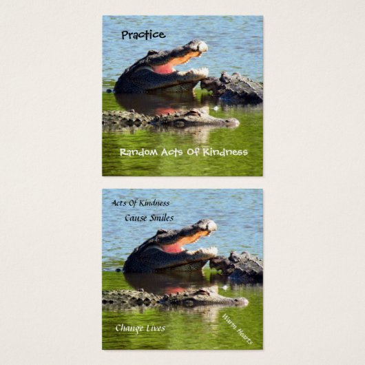 Alligator Random Acts of Kindness Card (Vorne & Hinten)
