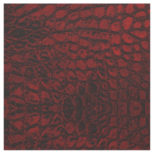 Alligator Red Imitats Leather Stoff (Nahaufnahme)