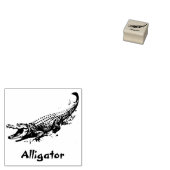 ALLIGATOR REPTILE RUBBER BRIEFMARKE GUMMISTEMPEL (Stempel)