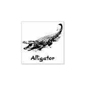 ALLIGATOR REPTILE RUBBER BRIEFMARKE GUMMISTEMPEL (Prägung)