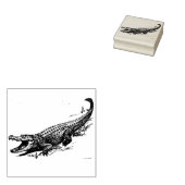 Alligator Rubber-Briefmarke Gummistempel (Stempel)