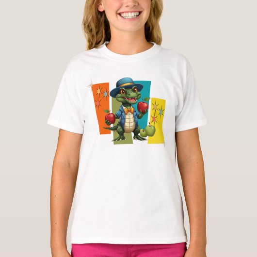 Alligator SalesMan Apples T-Shirt (Vorderseite)