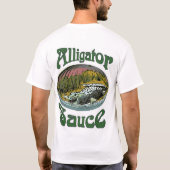 Alligator Sauce-Logo T-Shirt (Rückseite)