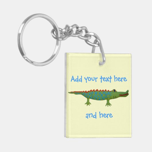 Alligator Schlüsselanhänger (Vorderseite links)