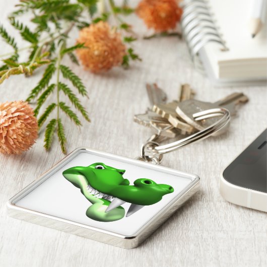 Alligator Schlüsselanhänger (Seite)