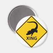 Alligator-Schnellstraßennzeichen Magnet (Vorderseite/Rückseite)