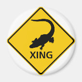 Alligator-Schnellstraßennzeichen Magnet (Vorne)