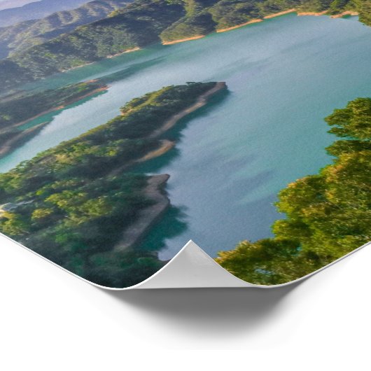 Alligator Seenlandschaft Poster (Ecke)