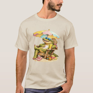 Alligator Selbstfürsorge Kunst – Lustiger Sommer K T-Shirt
