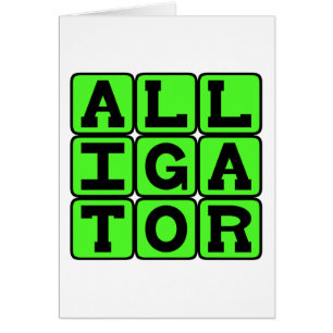 Alligator, semiaquattisches Reptil