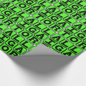 Alligator, semiaquattisches Reptil Geschenkpapier (Ecke)