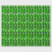 Alligator, semiaquattisches Reptil Geschenkpapier (Flach)