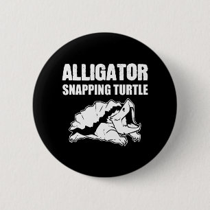 Alligator Snapping Schildkrötentierbiologe Geschen Button
