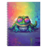 Alligator-SonnenbrillenNotebook Notizblock (Vorderseite)