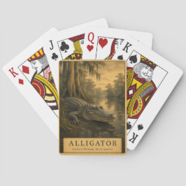 Alligator Southern Wetlands VINTAGE Spielkarten