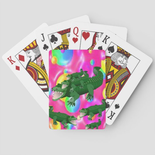 Alligator Spielkarten-Deck Spielkarten (Rückseite)