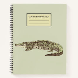 Alligator Spiral Notebook Notizblock