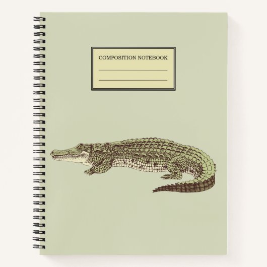 Alligator Spiral Notebook Notizblock (Vorderseite)