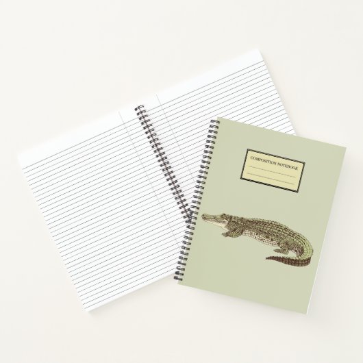 Alligator Spiral Notebook Notizblock (Innenseite)