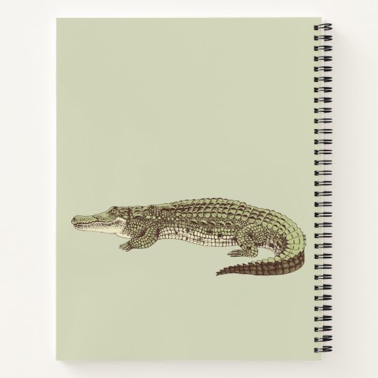 Alligator Spiral Notebook Notizblock (Rückseite)