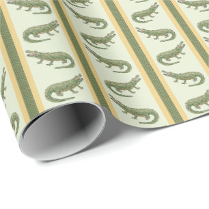 Alligator-Streifen Geschenkpapier