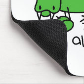 Alligator-Strichmännchen-Mauspad Mousepad (Ecke)