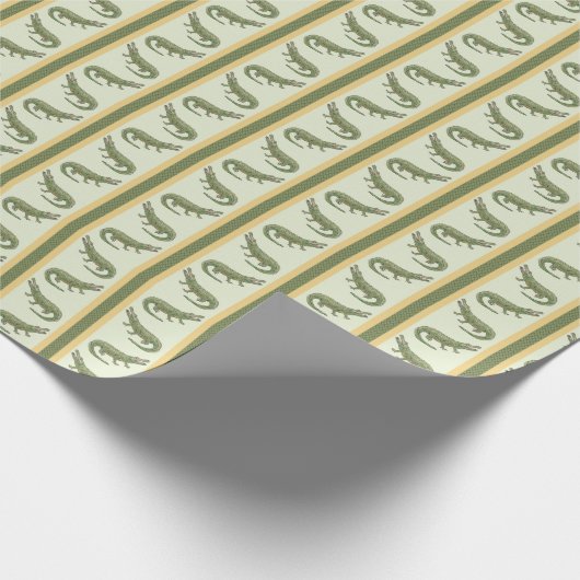 Alligator Stripe  Geschenkpapier (Ecke)