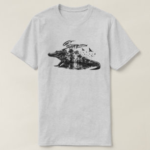 Alligator-Sumpf überschwemmen T-Shirt