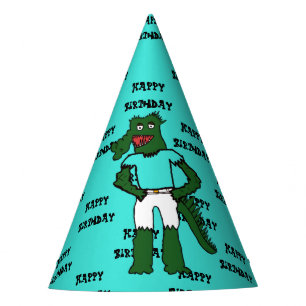 Alligator-Surfer-Geburtstagshut  Partyhütchen
