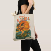 Alligator Surfing Beach Pin-up Retro Coastal Sand Tasche (Von Nahem)