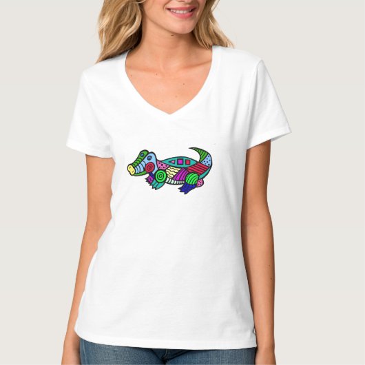 ALLIGATOR T...Women’s V neck. T T-Shirt (Vorderseite)