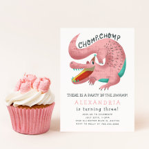 Alligator Thema Geburtstagsparty Pink