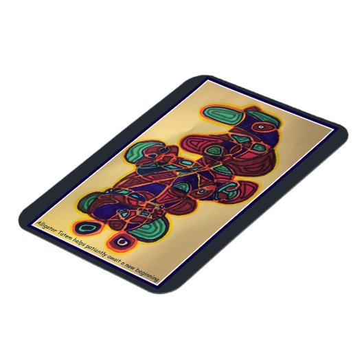 Alligator Totem Magnet (Linke Seite)